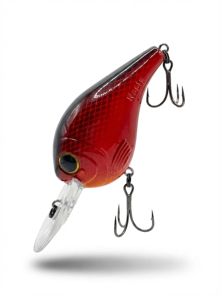 Nasty Lure deep red crankbait profile